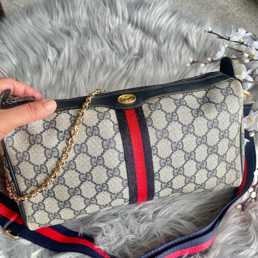 Authentic vintage Gucci web sherry line crossbody bag 89.02.017 (NW413) - Picture 15 of 16